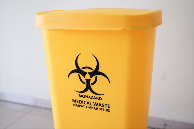 医療用廃棄物容器向けパッキン