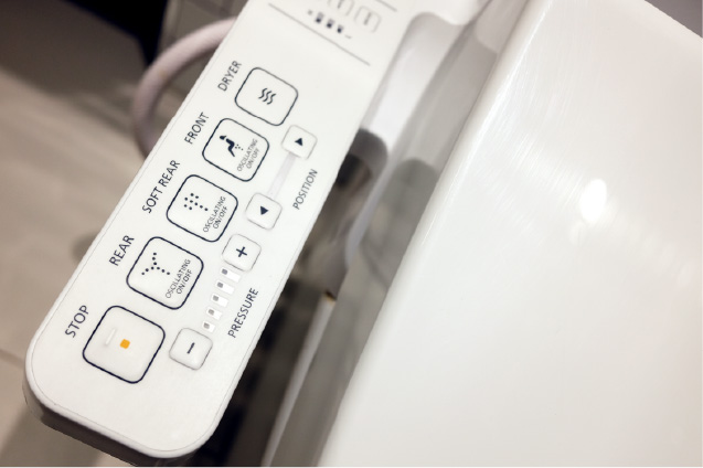 温水洗浄便座の袖リモコンパッキン