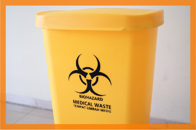 医療用廃棄物容器向けパッキン