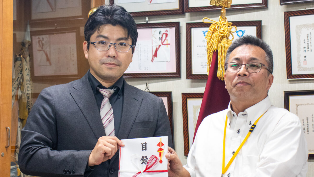 瀬田工業高等学校様へのモニター進呈式を実施しました